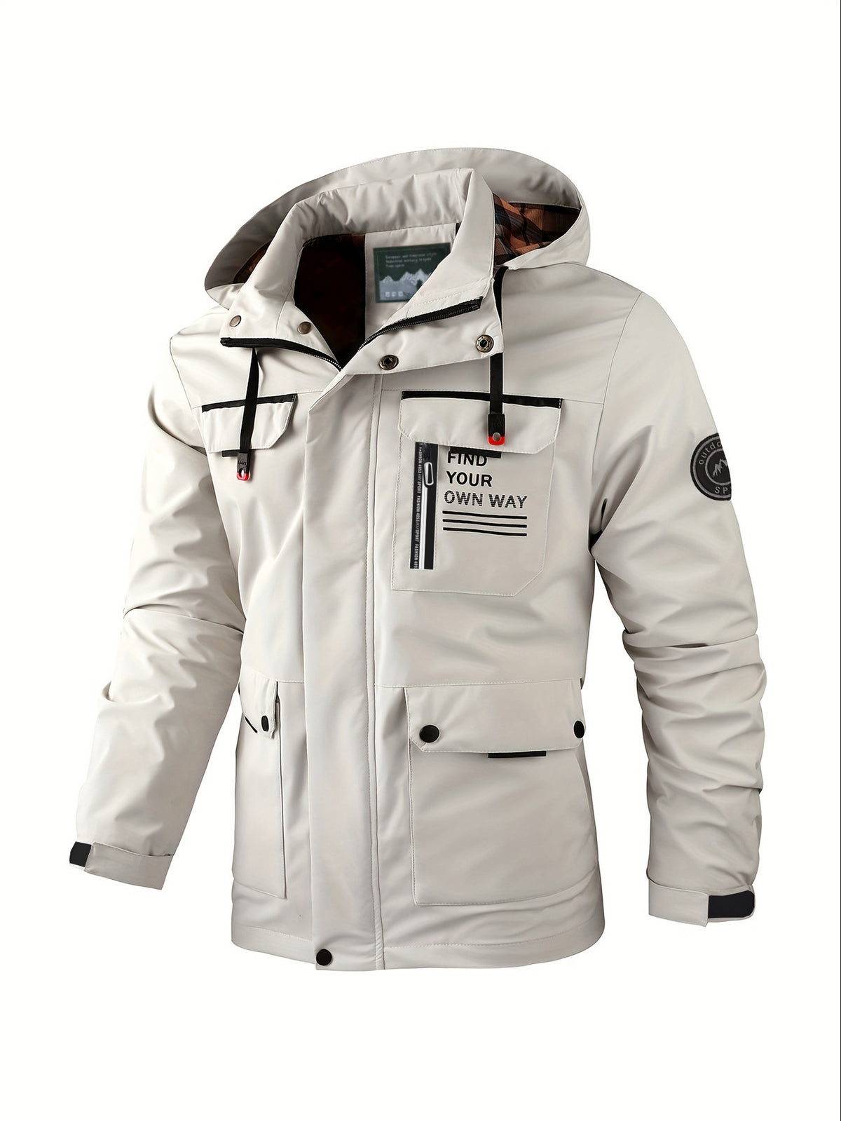 Jacke Herren Slim Fit mit Mehrfachtaschen-Design - 3 - Jasminaboutique.com