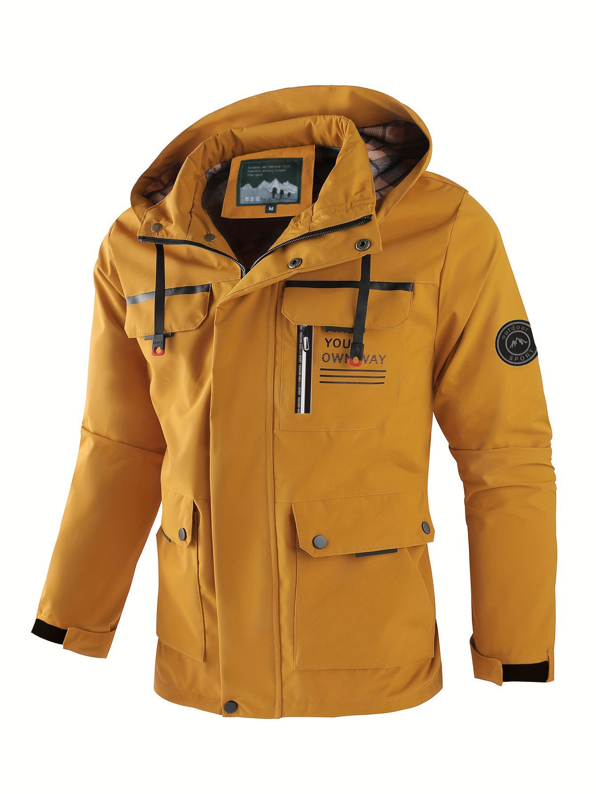 Jacke Herren Slim Fit mit Mehrfachtaschen-Design - 5 - Jasminaboutique.com