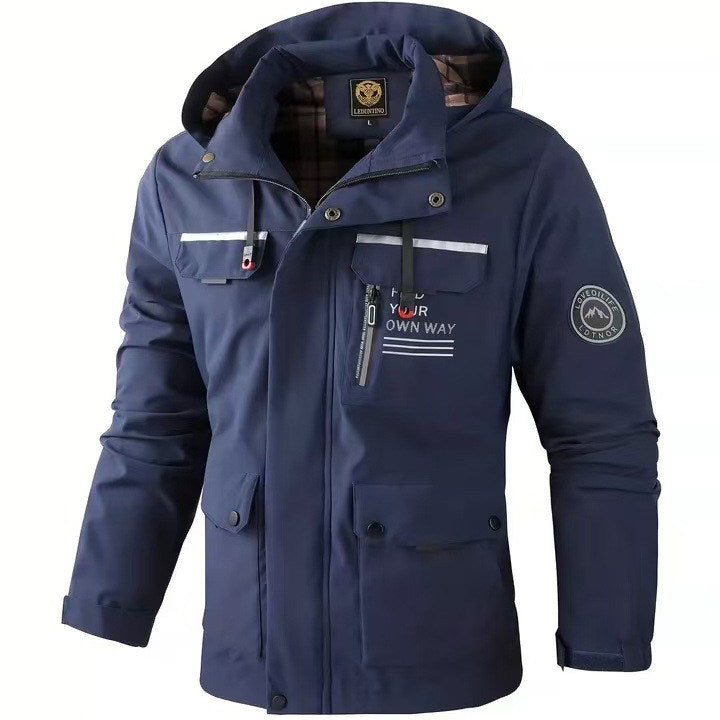 Jacke Herren Slim Fit mit Mehrfachtaschen-Design - 6 - Jasminaboutique.com