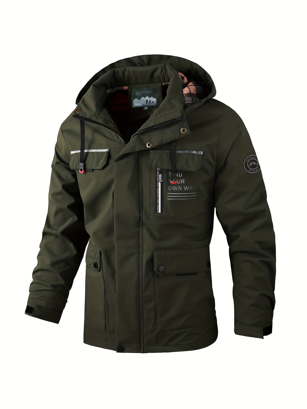 Jacke Herren Slim Fit mit Mehrfachtaschen-Design - 7 - Jasminaboutique.com