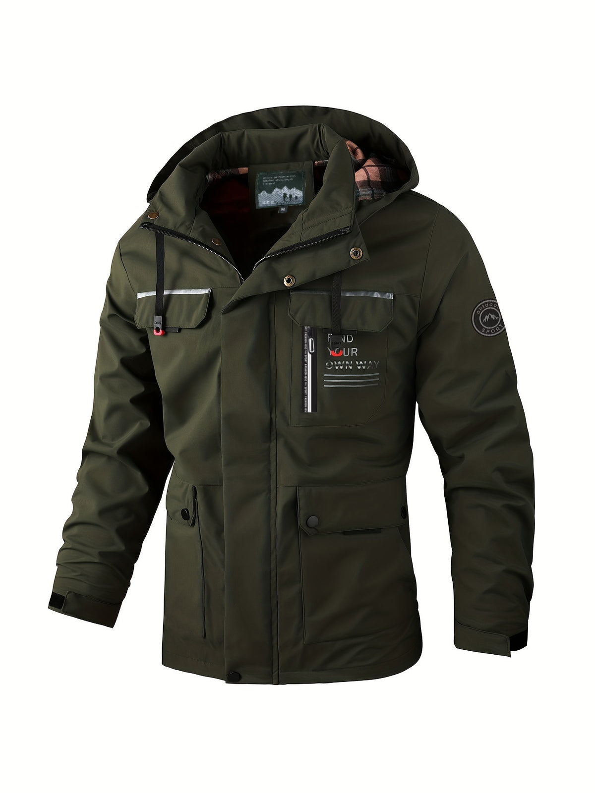 Jacke Herren Slim Fit mit Mehrfachtaschen-Design - 7 - Jasminaboutique.com