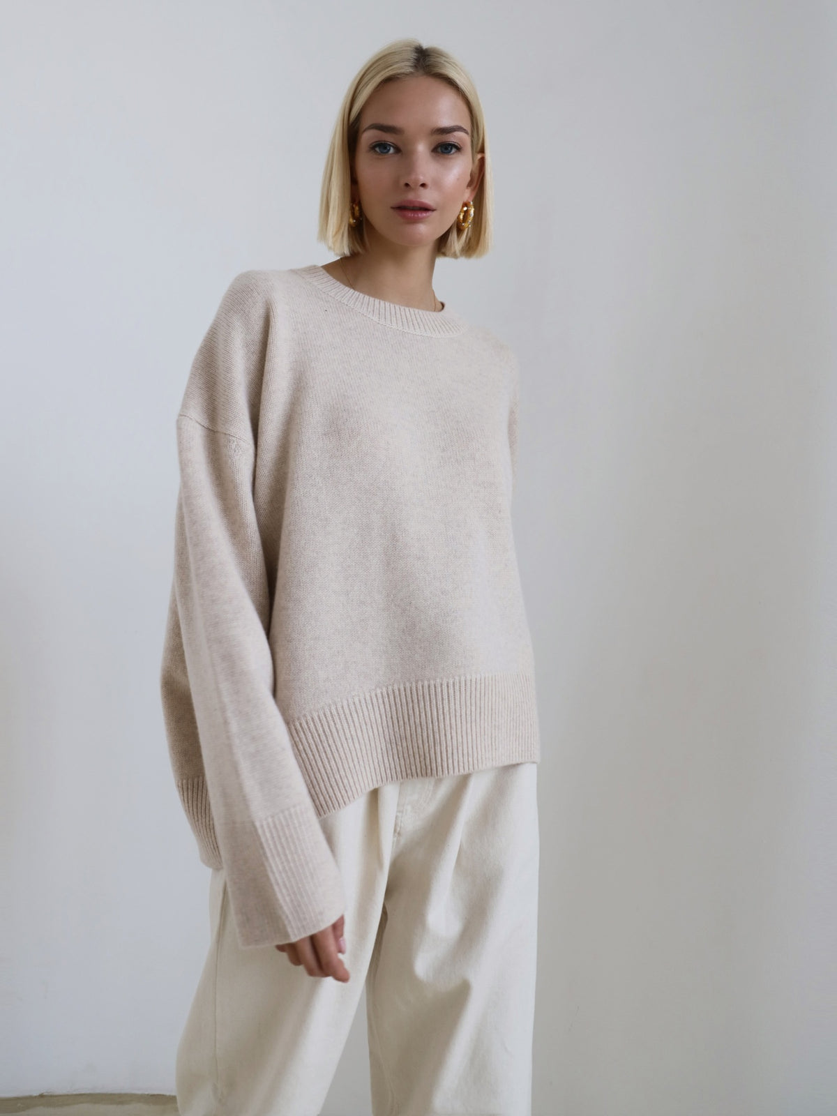 Pullover Damen Lockerer Schnitt mit Einzigartigem Design - 6 - Jasminaboutique.com