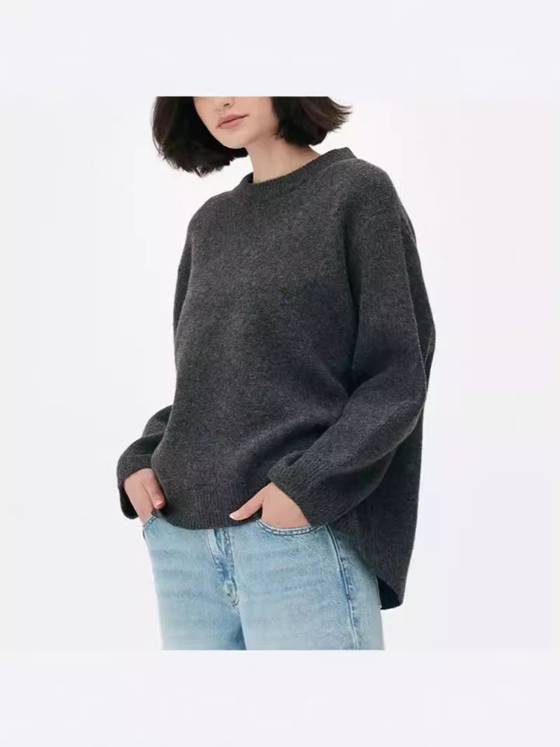 Pullover Sweater Damen Regular Fit mit langen Ärmeln - 3 - Jasminaboutique.com