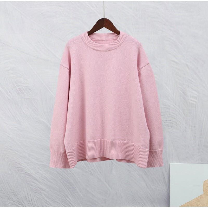 Pullover Sweater Damen Regular Fit mit langen Ärmeln - 5 - Jasminaboutique.com