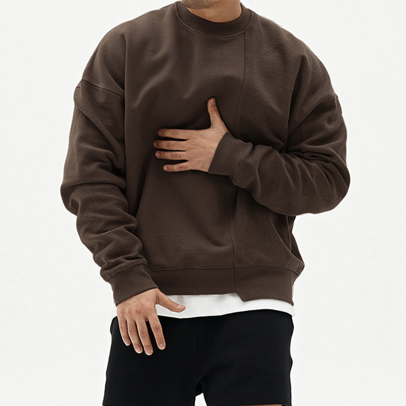 Pullover Herren Lockerer Schnitt mit Rundhalsausschnitt - 2 - Jasminaboutique.com