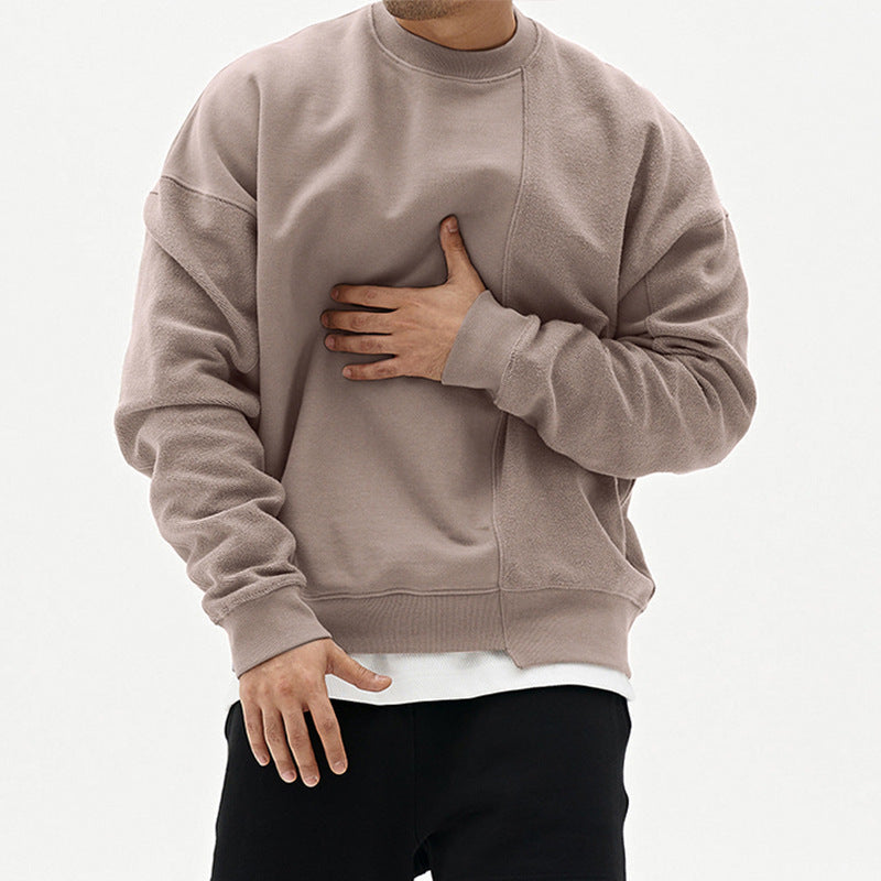 Pullover Herren Lockerer Schnitt mit Rundhalsausschnitt - 6 - Jasminaboutique.com