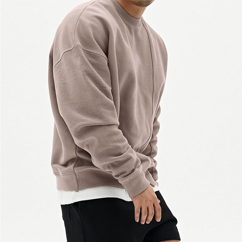 Pullover Herren Lockerer Schnitt mit Rundhalsausschnitt - 7 - Jasminaboutique.com