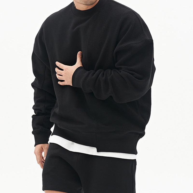 Pullover Herren Lockerer Schnitt mit Rundhalsausschnitt - 8 - Jasminaboutique.com