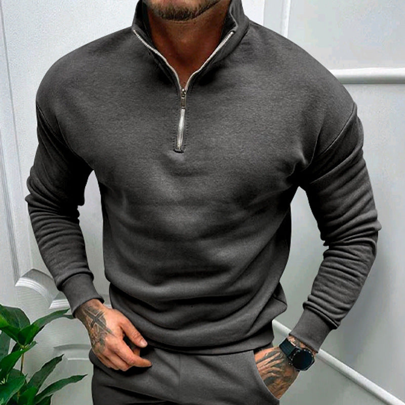 Pullover Herren Fleece-Futter mit Reißverschluss - 3 - Jasminaboutique.com