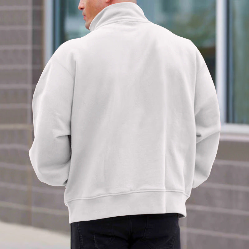 Pullover Herren Fleece-Futter mit Reißverschluss - 4 - Jasminaboutique.com
