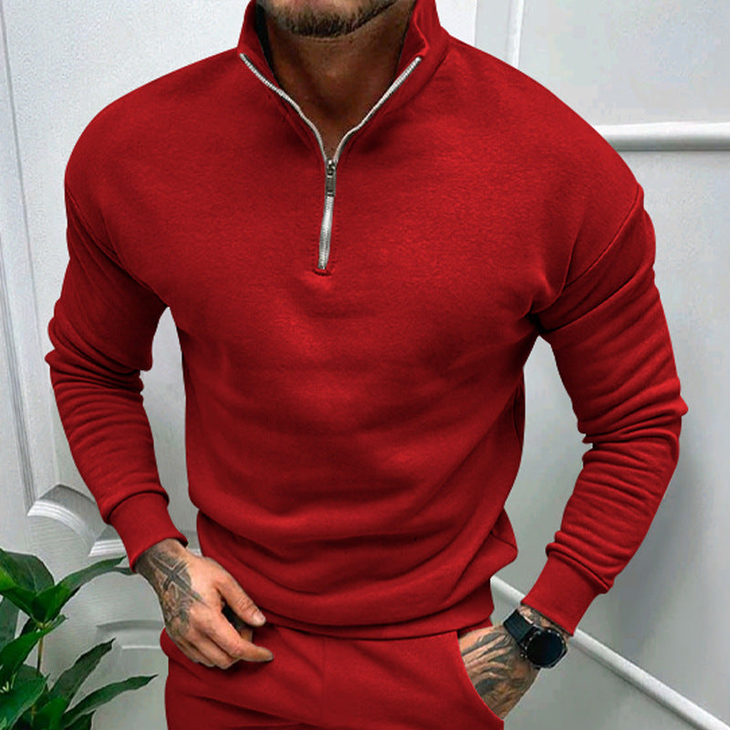 Pullover Herren Fleece-Futter mit Reißverschluss - 10 - Jasminaboutique.com