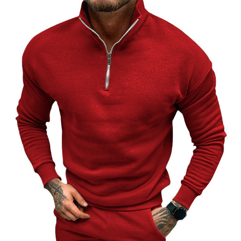 Pullover Herren Fleece-Futter mit Reißverschluss - 12 - Jasminaboutique.com