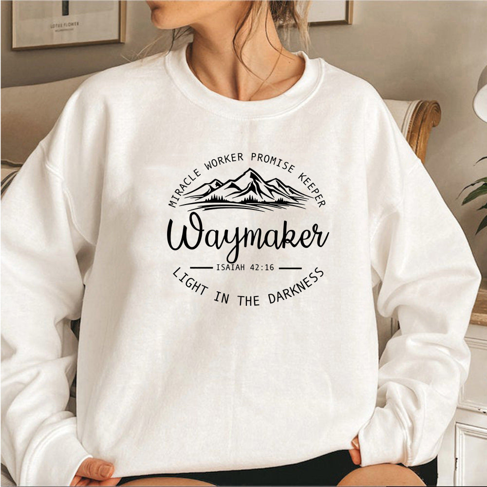 Sweatshirt Damen Relaxed Fit mit Grafikdruck - 17 - Jasminaboutique.com