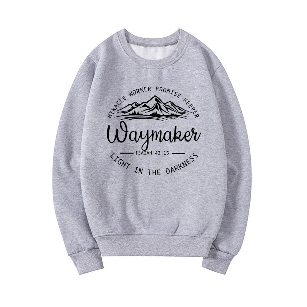Sweatshirt Damen Relaxed Fit mit Grafikdruck - 19 - Jasminaboutique.com
