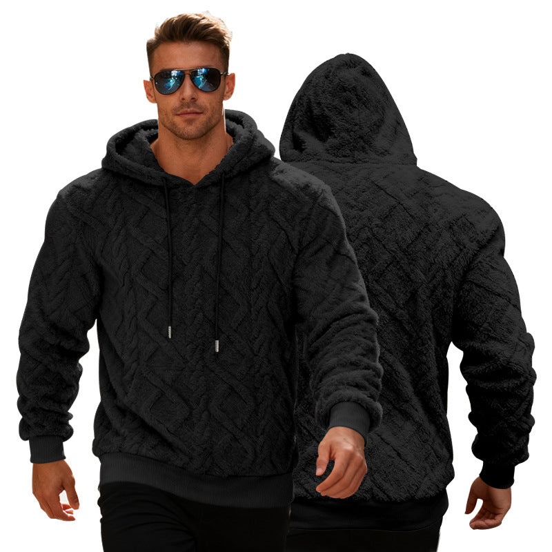 Hoodie Herren Freizeit mit strukturiertem Design - 4 - Jasminaboutique.com