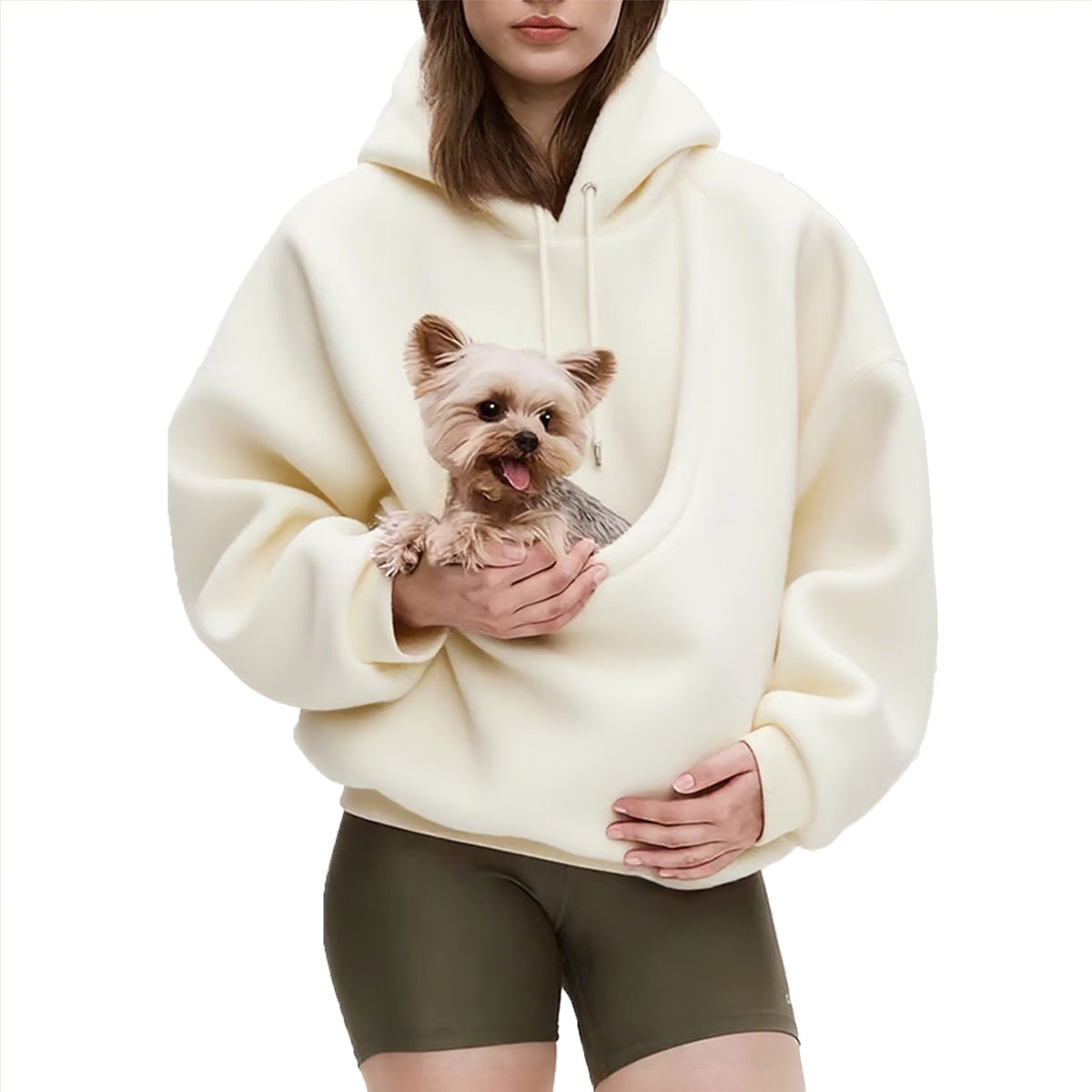 Hoodie Damen Relaxed Fit mit großer Tasche für Haustiere - 8 - Jasminaboutique.com