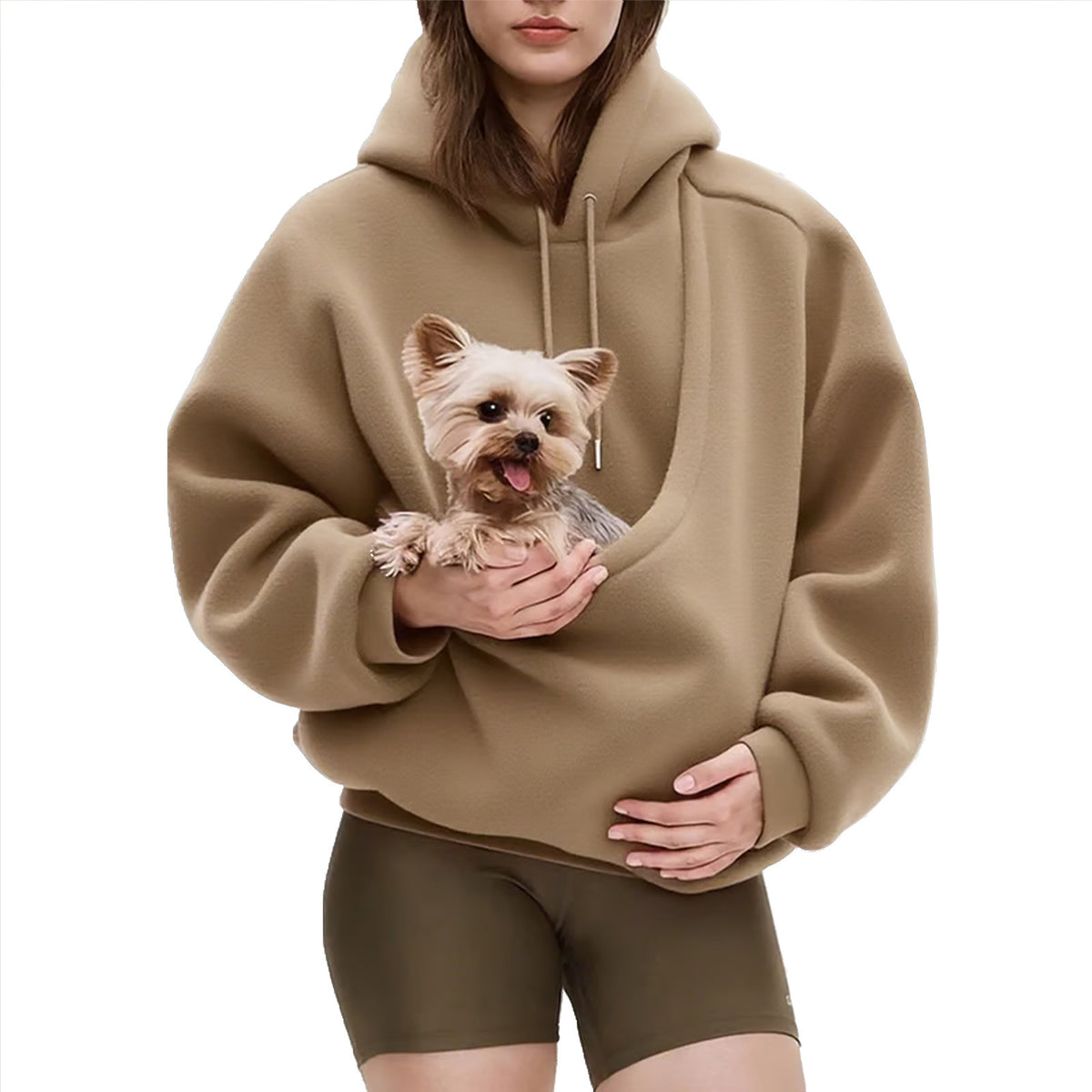 Hoodie Damen Relaxed Fit mit großer Tasche für Haustiere - 11 - Jasminaboutique.com