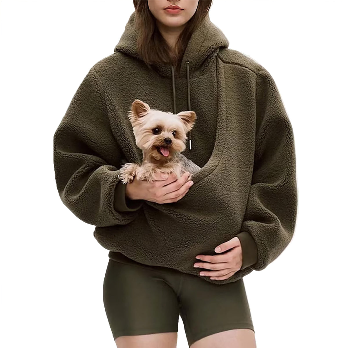 Hoodie Damen Relaxed Fit mit großer Tasche für Haustiere - 21 - Jasminaboutique.com