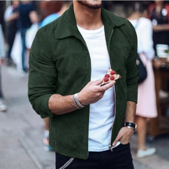 Jacke Herren Slim Fit mit Reverskragen - 1 - Jasminaboutique.com