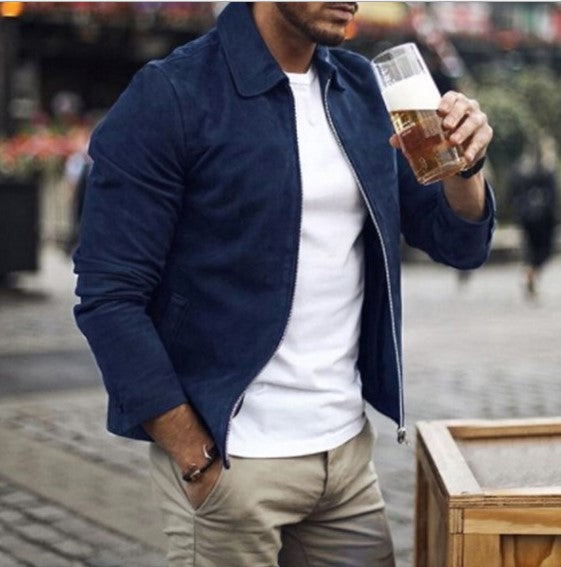 Jacke Herren Slim Fit mit Reverskragen - 4 - Jasminaboutique.com