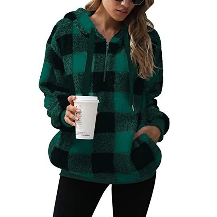 Hoodie Damen Relaxed Fit mit Taschen - 2 - Jasminaboutique.com