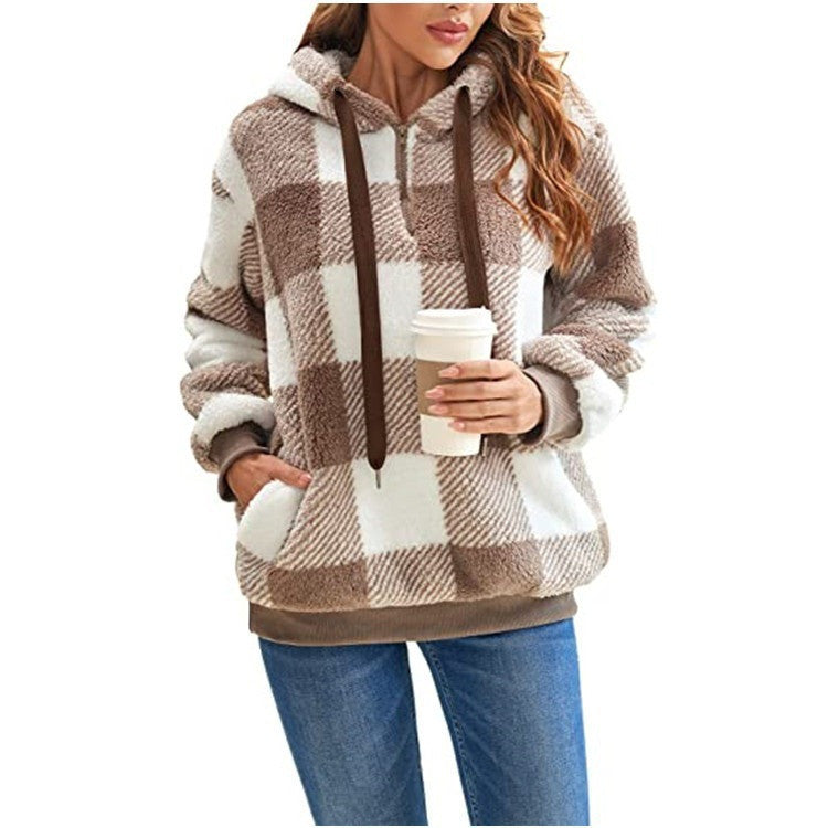 Hoodie Damen Relaxed Fit mit Taschen - 6 - Jasminaboutique.com