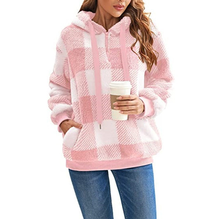 Hoodie Damen Relaxed Fit mit Taschen - 8 - Jasminaboutique.com