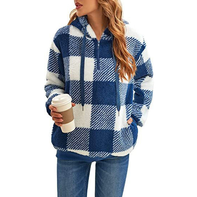 Hoodie Damen Relaxed Fit mit Taschen - 9 - Jasminaboutique.com
