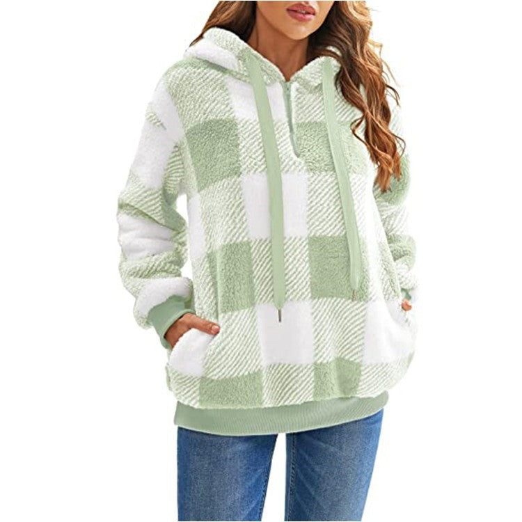 Hoodie Damen Relaxed Fit mit Taschen - 11 - Jasminaboutique.com