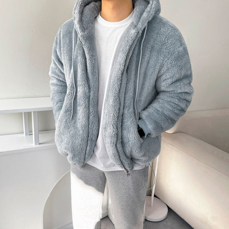 Jacke Herren Lockerer Schnitt mit Kapuze - 2 - Jasminaboutique.com