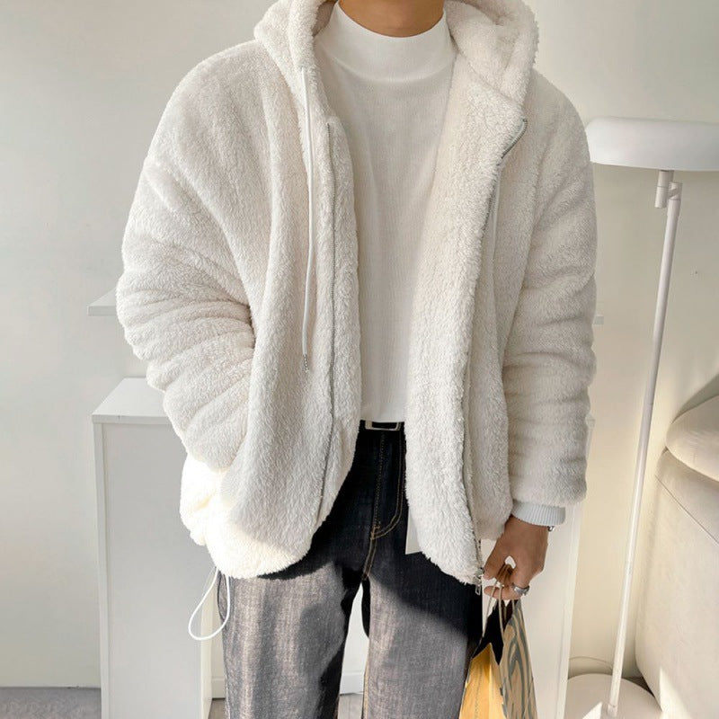 Jacke Herren Lockerer Schnitt mit Kapuze - 3 - Jasminaboutique.com