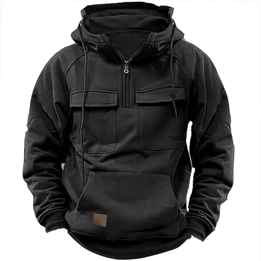 Hoodie Herren Relaxed Fit mit Fronttaschen - 8 - Jasminaboutique.com
