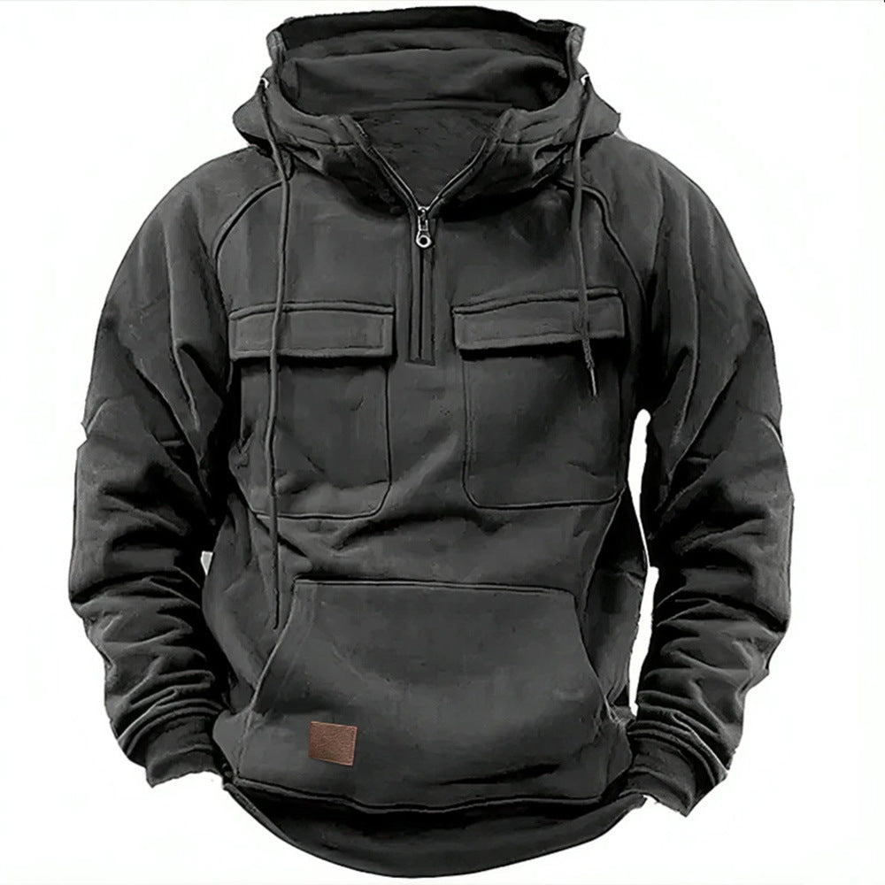 Hoodie Herren Relaxed Fit mit Fronttaschen - 15 - Jasminaboutique.com