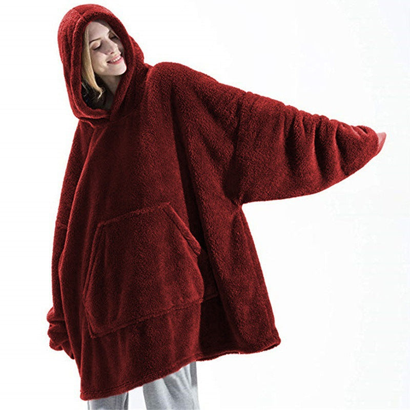Hoodie Sweatshirt Damen Oversized mit großer Tasche - 2 - Jasminaboutique.com