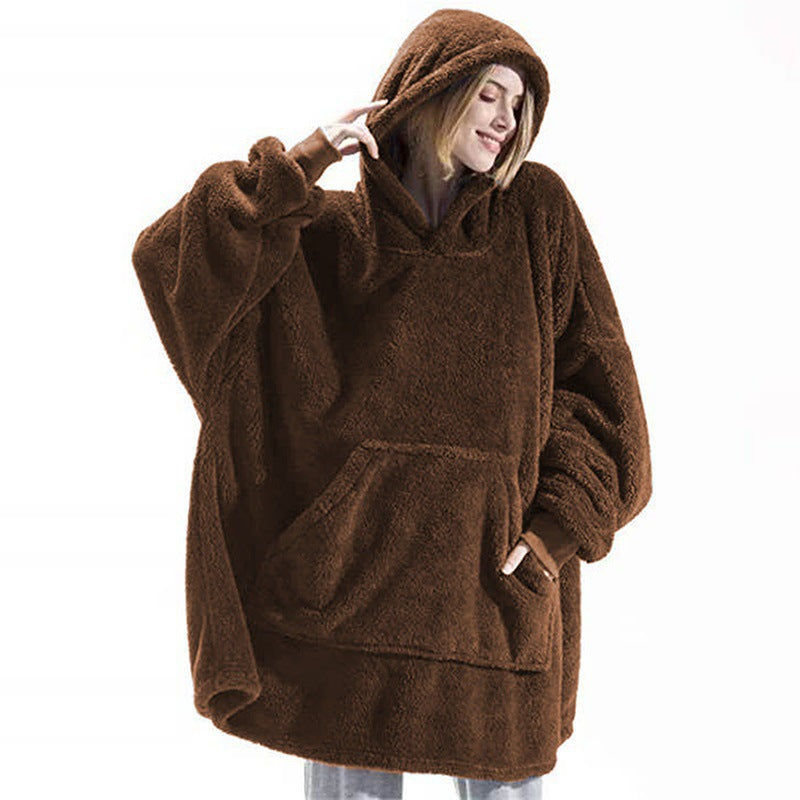 Hoodie Sweatshirt Damen Oversized mit großer Tasche - 3 - Jasminaboutique.com