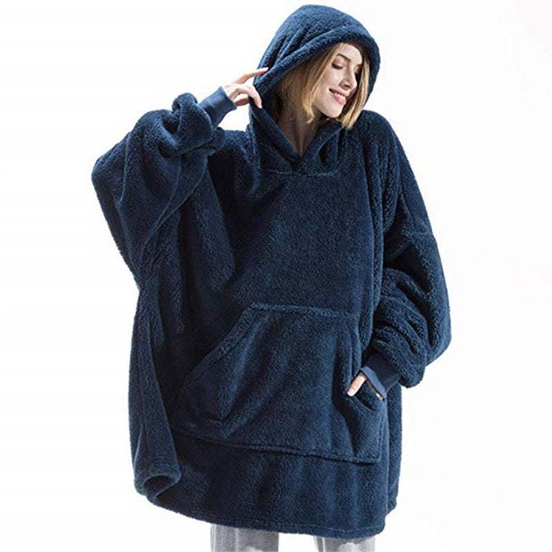 Hoodie Sweatshirt Damen Oversized mit großer Tasche - 5 - Jasminaboutique.com