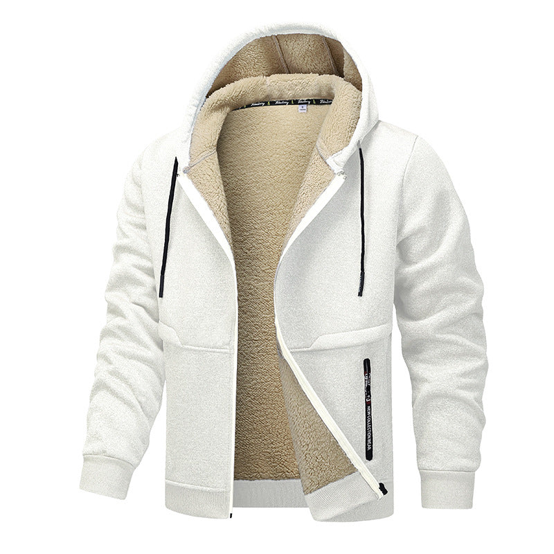 Hoodie Herren Schwergewicht mit Sherpa-Futter - 4 - Jasminaboutique.com