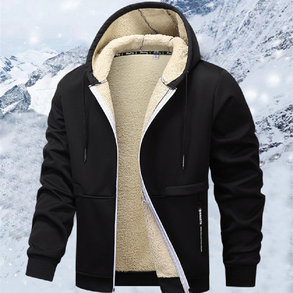 Hoodie Herren Schwergewicht mit Sherpa-Futter - 5 - Jasminaboutique.com