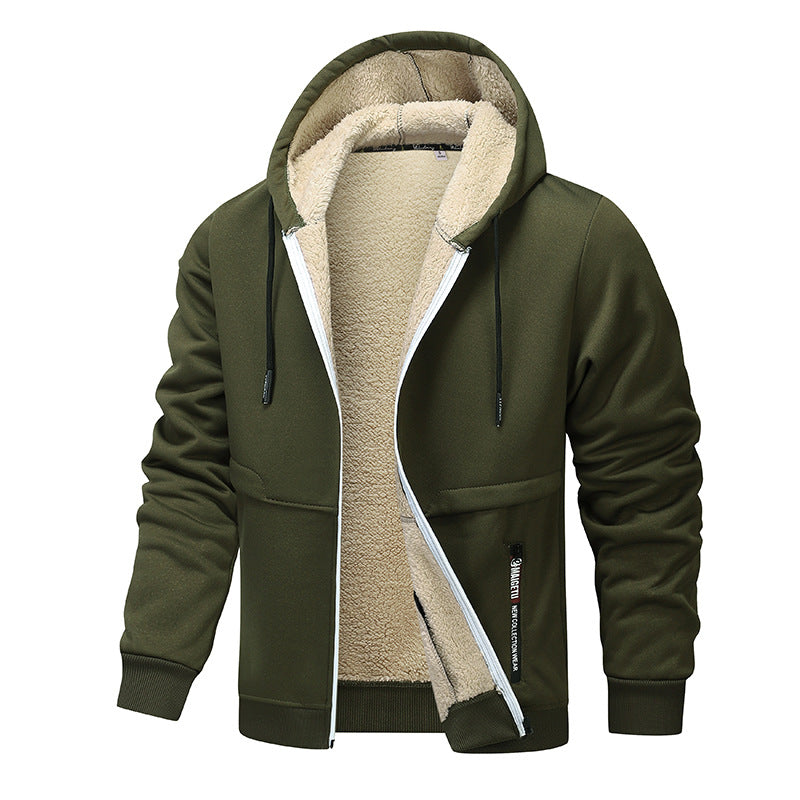 Hoodie Herren Schwergewicht mit Sherpa-Futter - 7 - Jasminaboutique.com