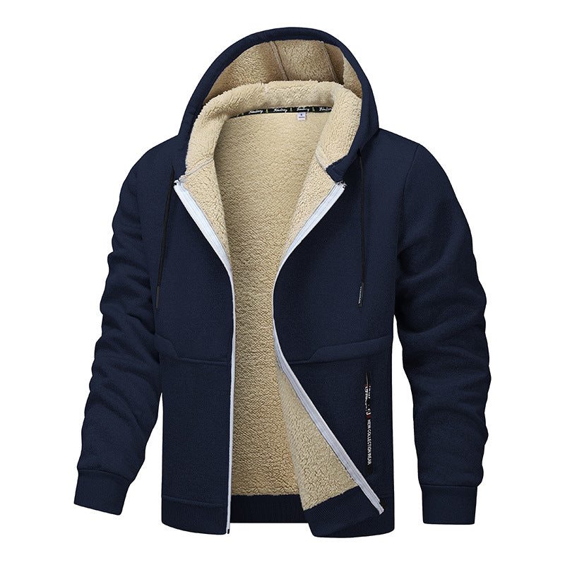 Hoodie Herren Schwergewicht mit Sherpa-Futter - 8 - Jasminaboutique.com