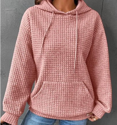 Hoodie Damen Relaxed Fit mit Fronttasche - 4 - Jasminaboutique.com