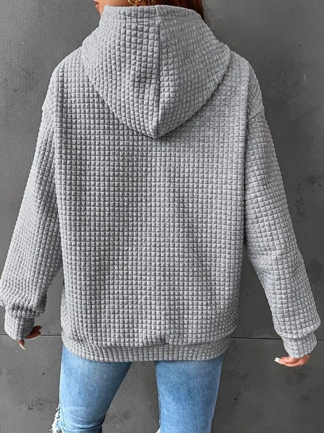 Hoodie Damen Relaxed Fit mit Fronttasche - 9 - Jasminaboutique.com