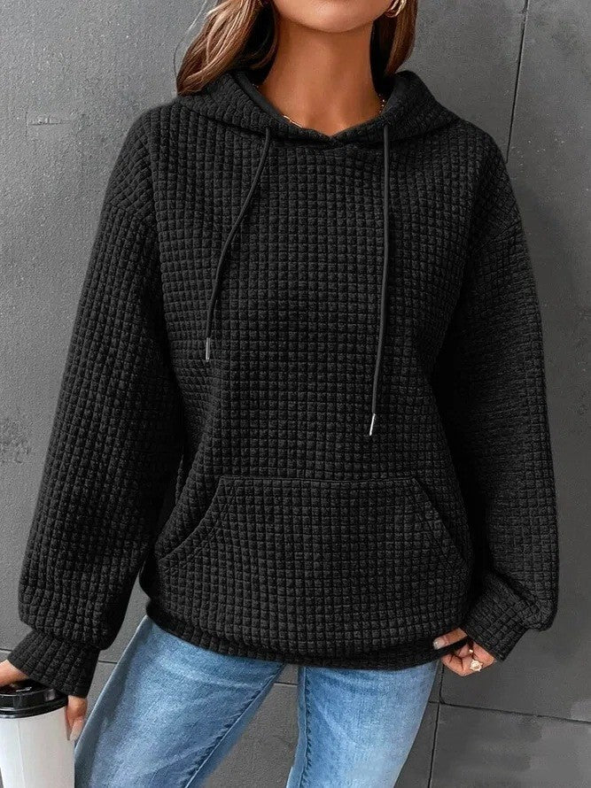 Hoodie Damen Relaxed Fit mit Fronttasche - 10 - Jasminaboutique.com