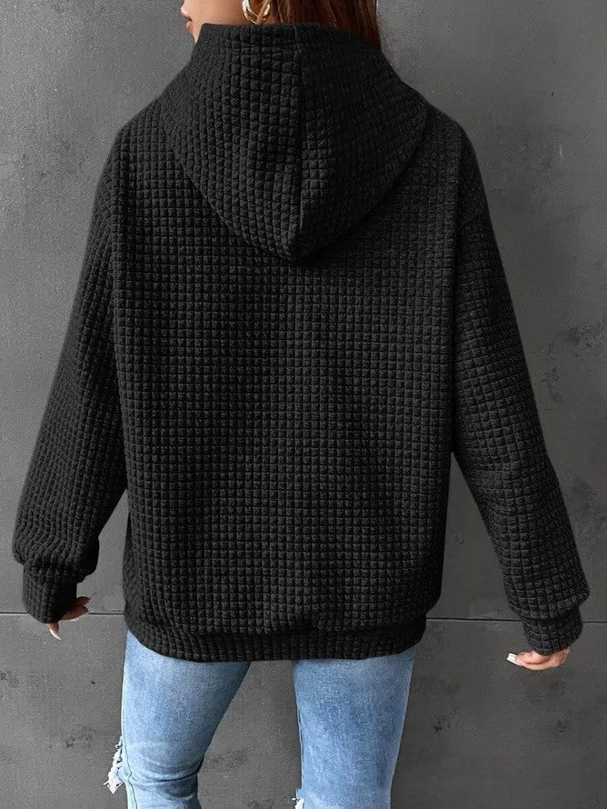 Hoodie Damen Relaxed Fit mit Fronttasche - 11 - Jasminaboutique.com