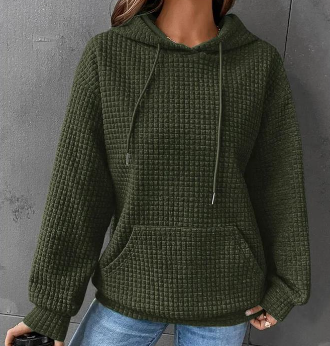 Hoodie Damen Relaxed Fit mit Fronttasche - 16 - Jasminaboutique.com