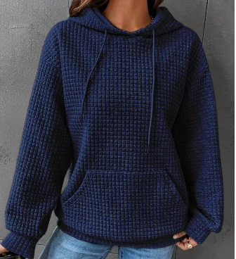 Hoodie Damen Relaxed Fit mit Fronttasche - 17 - Jasminaboutique.com
