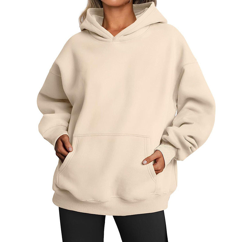Hoodie Damen Oversized mit Taschen - 3 - Jasminaboutique.com