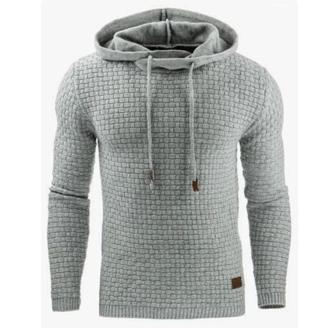 Hoodie Herren Regular Fit mit strukturiertem Design - 1 - Jasminaboutique.com
