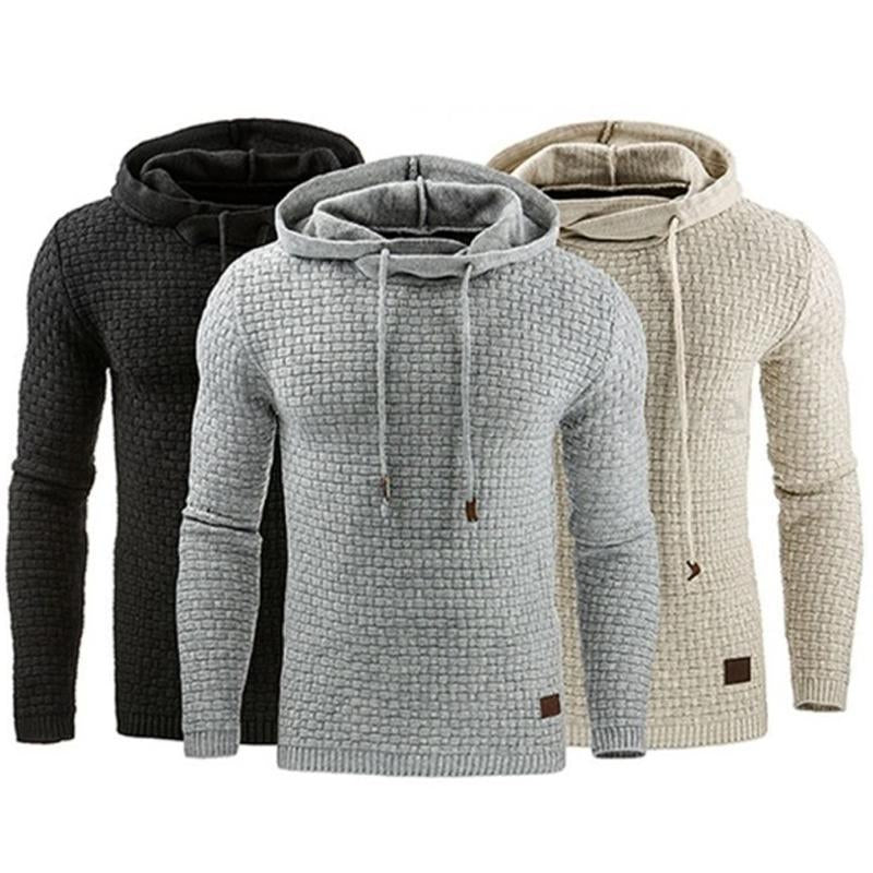Hoodie Herren Regular Fit mit strukturiertem Design - 5 - Jasminaboutique.com