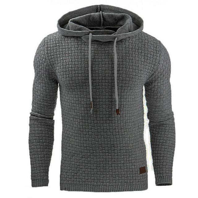 Hoodie Herren Regular Fit mit strukturiertem Design - 16 - Jasminaboutique.com